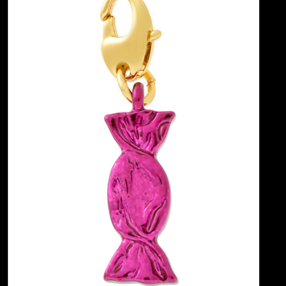 Rare Kate Spade Purple/Fuschia and Gold Candy Charm